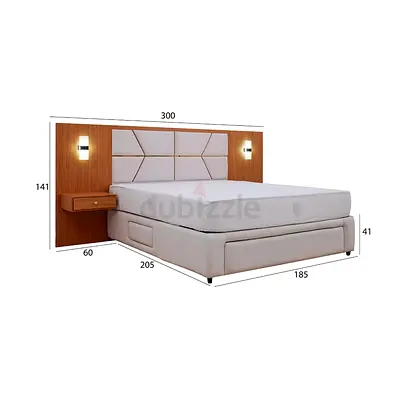 Royal Furniture Delta Storage Bed – King Size 180×200 cm