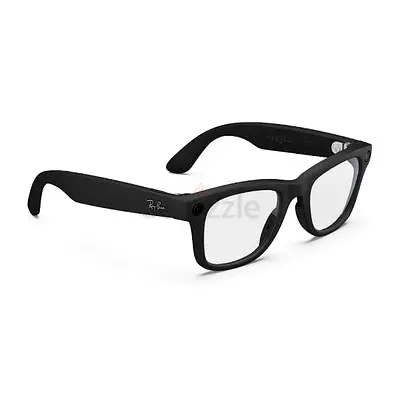 Ray-Ban smart glasses (camera-enabled) - black frame, used lightly