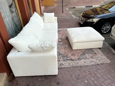 Marina Home feather 🪶 filled modular sofa with footstool