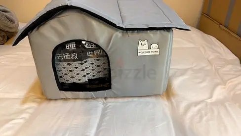 Collapsible pet cooling shelter