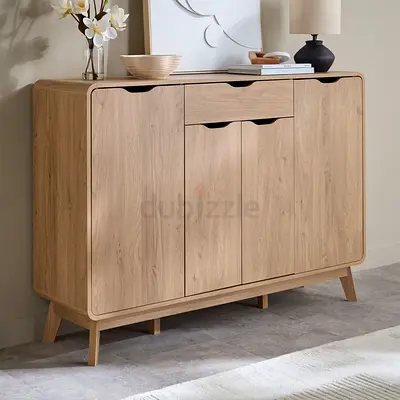 New Nordica 22-Pair Shoe Cabinet with 4 Door and Drawer
