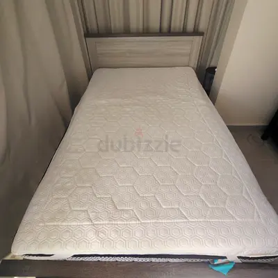 Angelic Twin Bed - 120x200 cm, Light Wood Finish