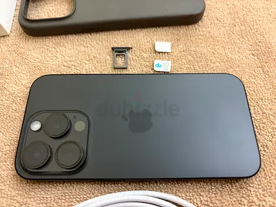iPhone 15 Pro [Physical Dual Sim] 256GB - Space Black, with Box & Accessories
