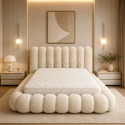 Sleek line thick bubble super king bed