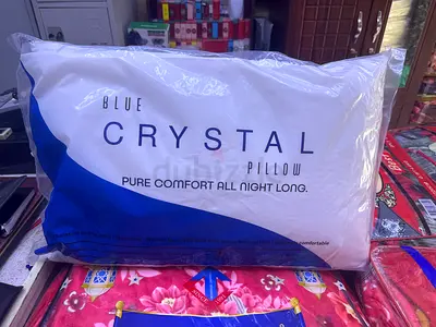 Blue Crystal Pillow - New in Packaging, Standard Size 70x45cm