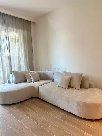 Sofa Chaise Lounge cream grey Curved Modular