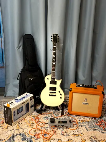 ESP LTD EC-401 Guitar + Orange Crush 35RT Amp + HeadRush MX5 — Complete Set
