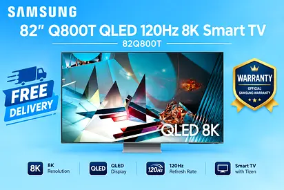 Samsung 82 Inch Q800T QLED 120Hz 8K Smart TV 82Q800T