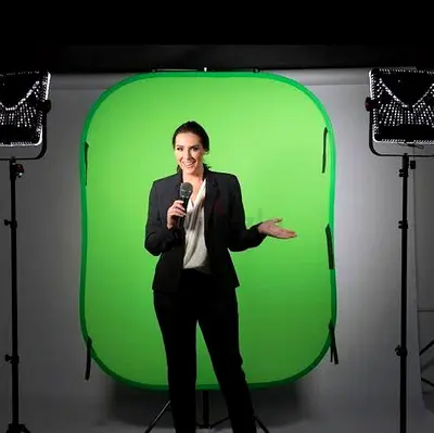 Lastolite LL LB5921 6 x 7 Feet Collapsible Reversible Solid Background (Blue/Green) screen