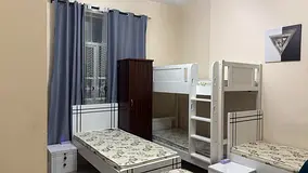 Master bedroom with attached washroom