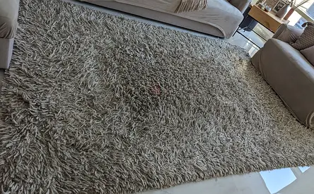 Crate & Barrel Bosley Wool Taupe Rug 183x274cm - Excellent Condition!