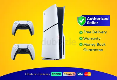 Sony PlayStation 5 Gaming Console Slim – Disc Edition with 2 Controllers, PS5 | New |  Warranty | FR