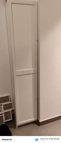Slim white tall cabinet / cupboard - perfect condition