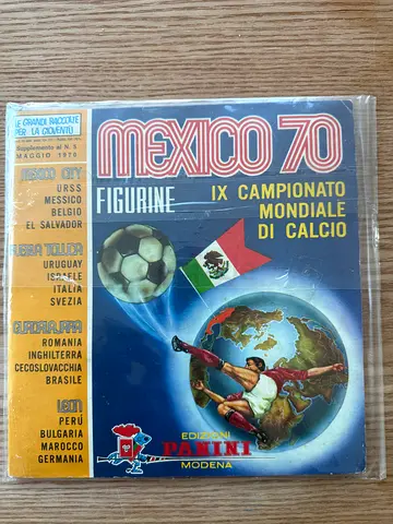 1970 World Cup Panini Album - Empty and Unwritten - Intact