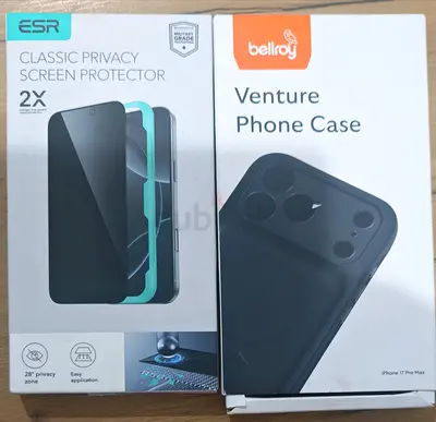 Bellroy Venture Phone Case, Compatible with iPhone 17 Pro Max - Shadow Leather-free phone case for i