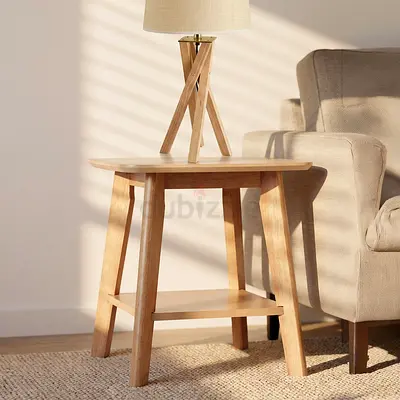 New Scandi End Table with Shelf