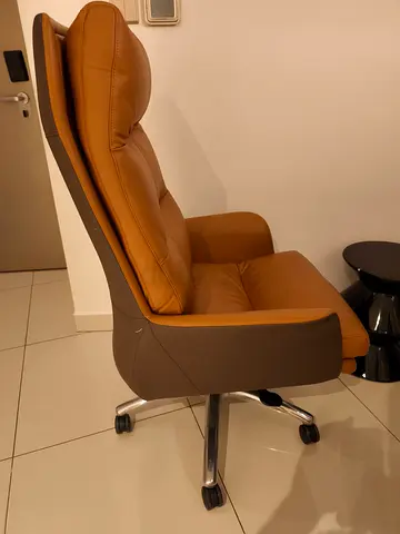 2 leather chairs