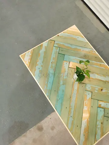 Handmade resin coffee table
