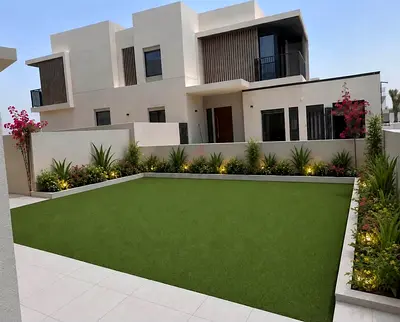 Landscape work gardening service tiles maintenance villa design villa outdoor.