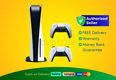 Sony PlayStation 5 Gaming Console Fat – Disc Edition with 2 Controllers, PS5 | New | Warranty | FRE