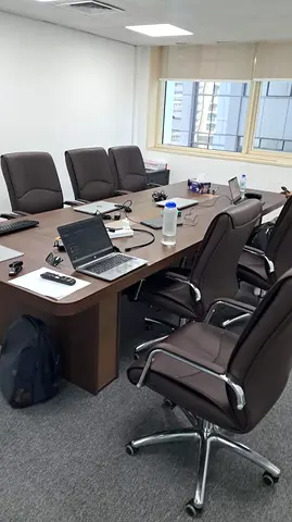 Conference Table with 8 Executive Office Chairs - Good Condition and entire cabin setup for 2 cabins