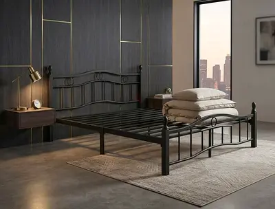 Brand new Queen size Wooden steel bed frame with Mattress Available