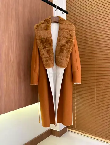 Loro piana original fox fur  100 ceshmere jacket