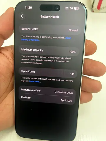 iPhone 17 pro max 256 gb in excellent condition — 100% battery health
