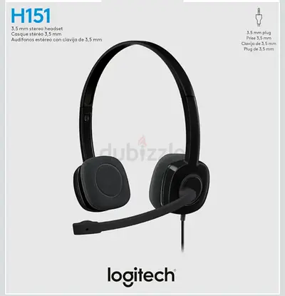 Logitech H151 Wired Stereo Headset with Microphone (3.5mm)