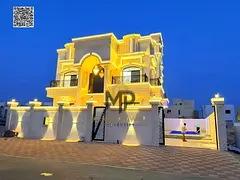 Luxury Villa with Pool for Sale in Al Helio 2 – Ajman | 5 Bedrooms + Majlis + 2 Living Areas + Roo