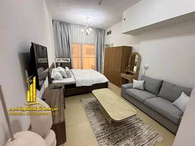 فرصة ذهبية أفخم استوديو مفروش بالكامل للإيجار الشهري في ابراج الياسمين الجرف 2– عجمان ✨