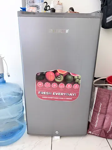 Single-door grey refrigerator - good working condition