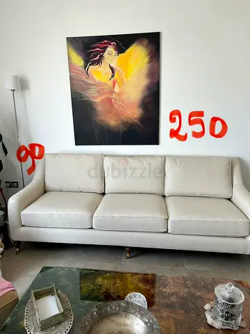 I’m selling the living rooms sofas, used less than a year ago. One three seaters and 2 one seater.