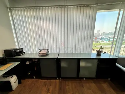 Four Glass-top and front lockable storage space