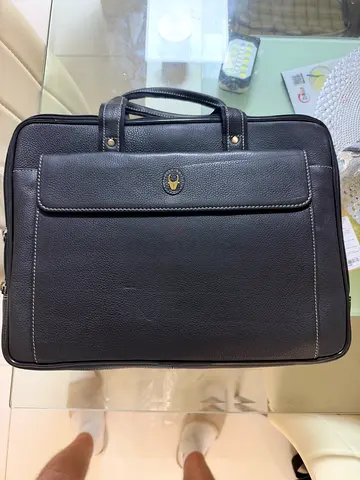 Pure leather laptop bag