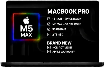 MacBook Pro M5 Max | 36GB RAM | 2TB SSD | 14” Space Black - Brand New