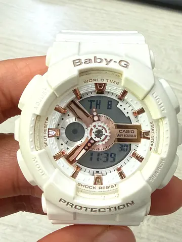 CASIO BABY-G (Rose Gold and Grey Analog-Digital)