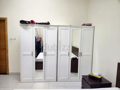 White 3-Door Wardrobe with Mirrors - Good Condition