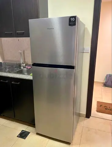 Hisense 328L Top Mount Double Door Refrigerator with Total No Frost & Inverter Compressor (Silver/St