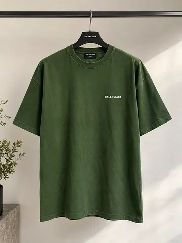 Authentic Balenciaga Logo Embroidered Cotton T-Shirt