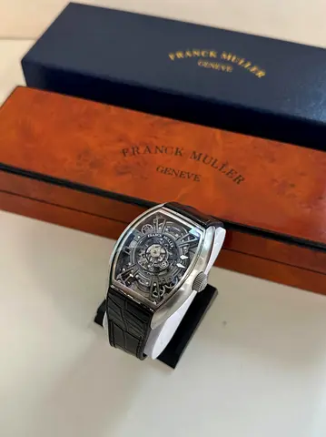 Franck Muller Skeleton Tonneau Men's Watch with Original Box