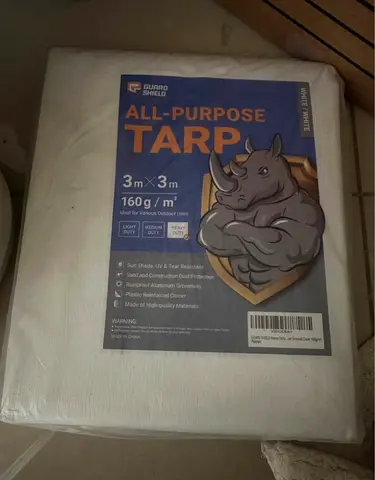Guard Shield All-Purpose Tarp 3m x 3m (160 g/m²) - White