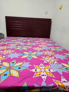 Furnished room with attached bathroom available near lulu Village for couple or Working lady