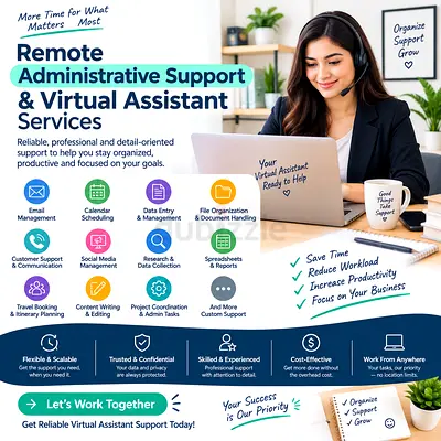 Remote Administrative Support & Virtual Assistant Services