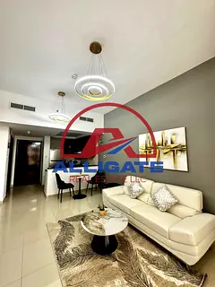 Fully Furnished 1BR | High Floor | Partial Marina view