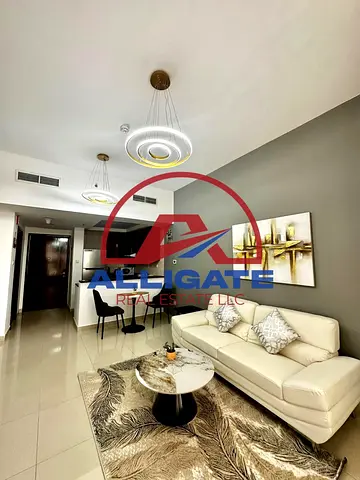 Fully Furnished 1BR | High Floor | Partial Marina view
