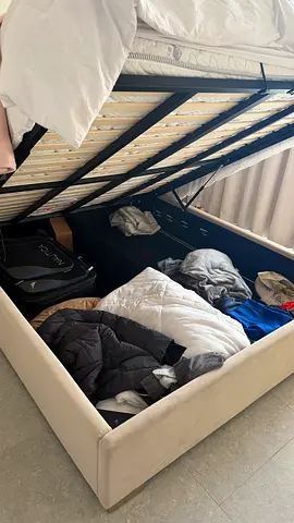 King size bed with storage