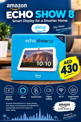 Amazon Echo Show 8 (2nd Gen) - Smart Display with Alexa