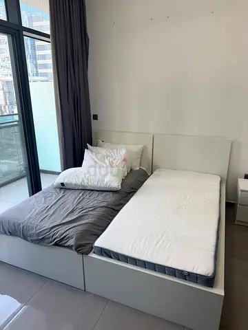 White 2 single ikea beds