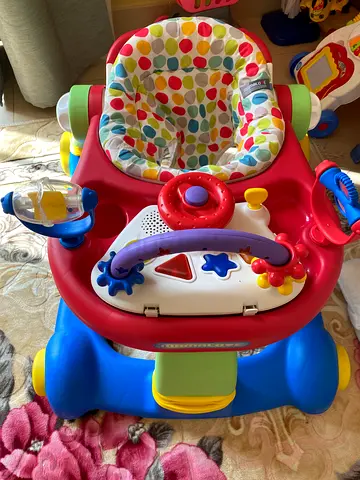 Baby activity walker with removable seat and toy tray - good condition
